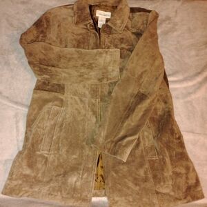 Cherokee Tan Suede Trench Coat